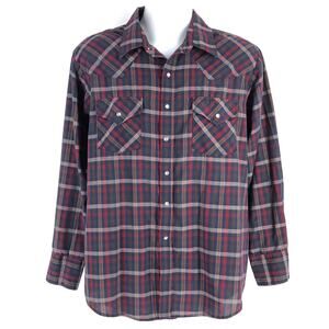 90s Plains Western Wear Pearl snap shirt 1990s vintage